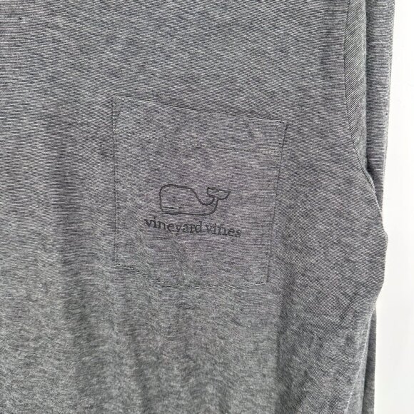 Vineyard Vines Edgartown T-shirt Gray Size Small Hood Stripe - Picture 2 of 6